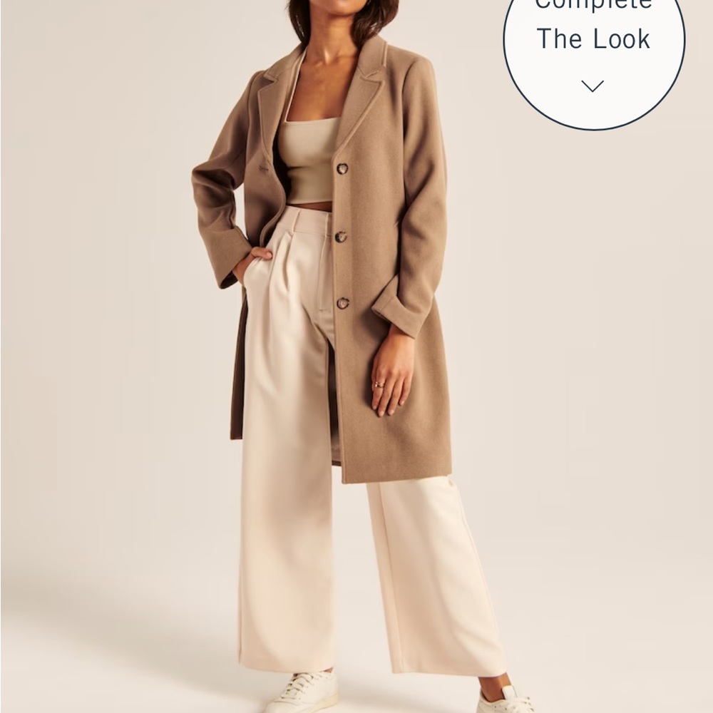Abercrombie & Fitch Wool Dad Coat